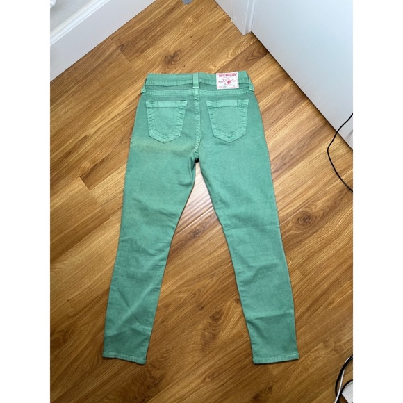 True Religion Brooklyn Jeans in Emerald sz 27/4- Practically New! - Picture 2 of 5